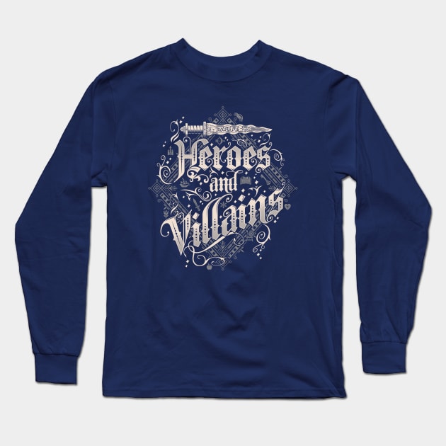 Heroes and Villains Long Sleeve T-Shirt by Nemons